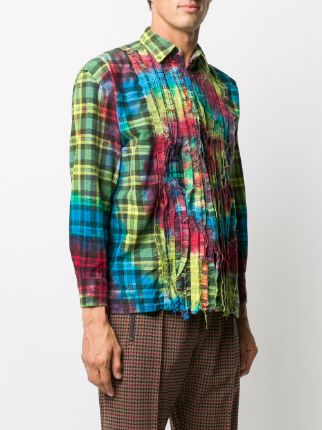 graffiti plaid shirt展示图