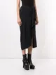 Rick Owens تنورة حرير بثنيات