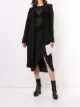 الصورة 2 من Rick Owens تنورة حرير بثنيات