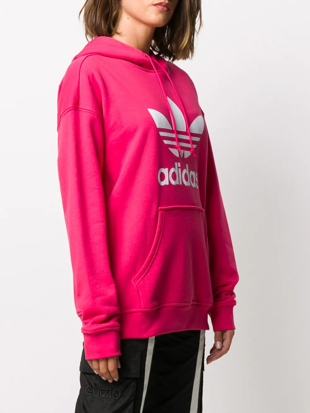 adidas Hoodie met logoprint Roze