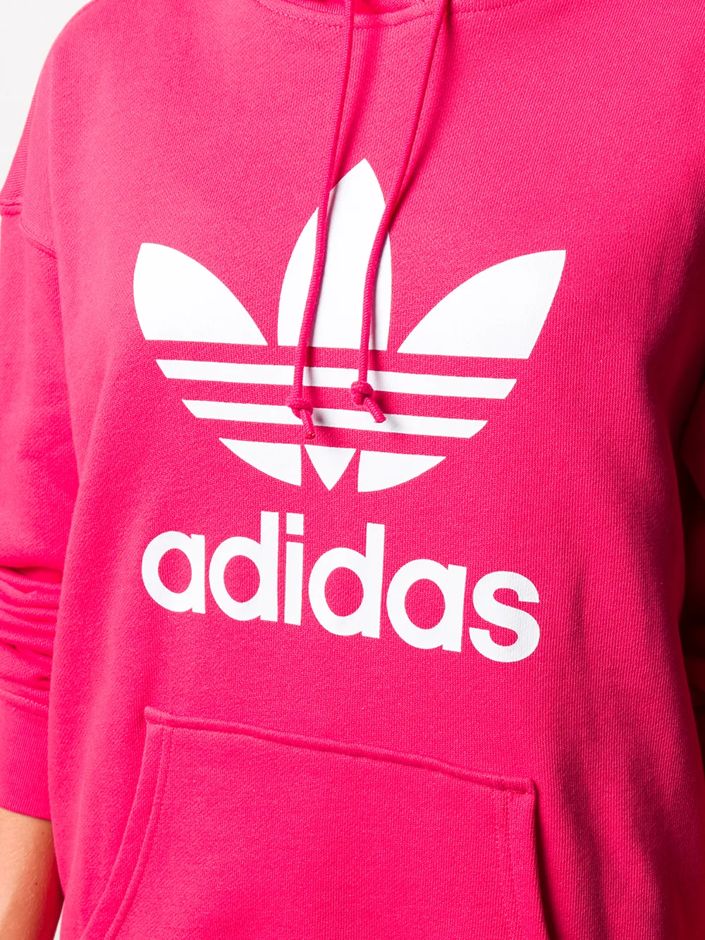 adidas Hoodie met logoprint Roze
