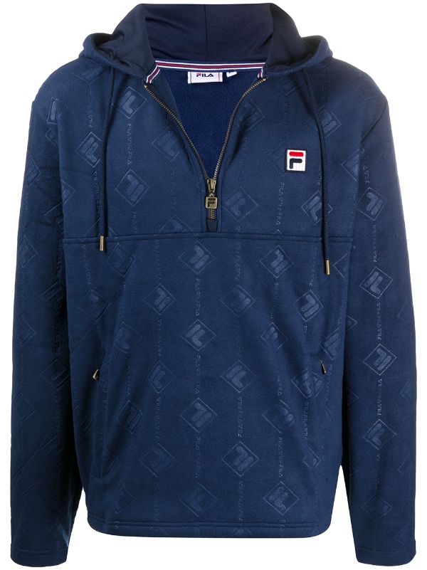 fila blue hoodie