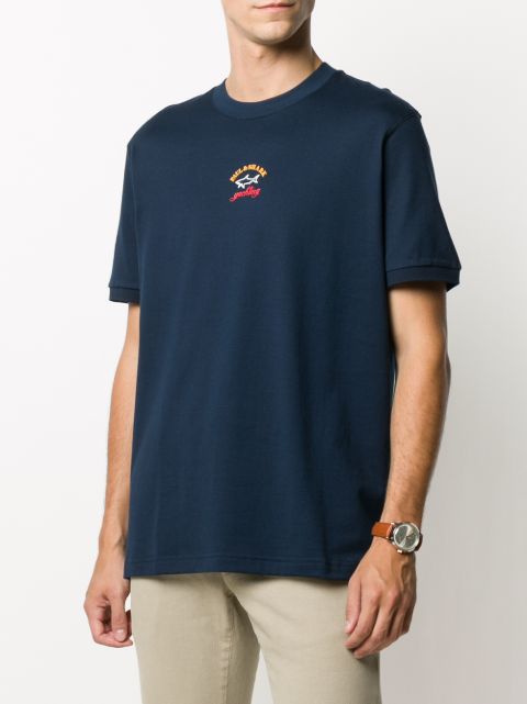 paul and shark crew logo t shirt