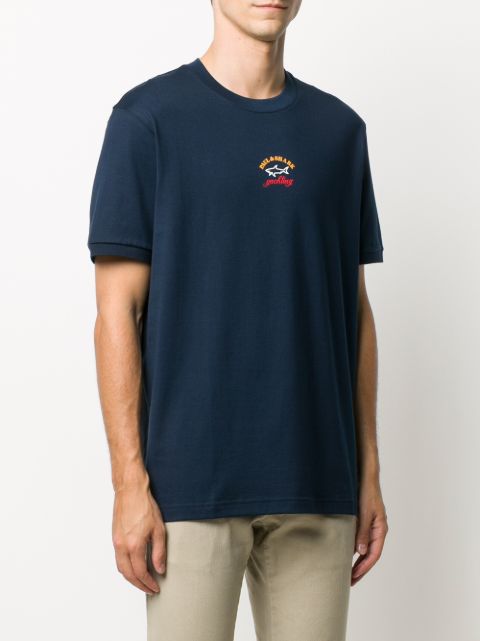 paul and shark crew logo t shirt