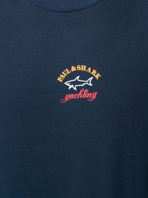 paul and shark crew logo t shirt