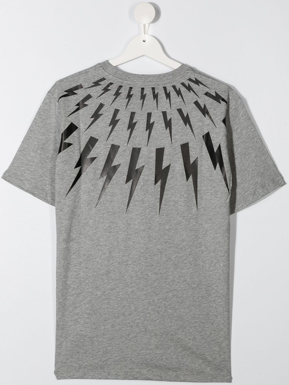 фото Neil barrett kids teen lightning print short-sleeved t-shirt