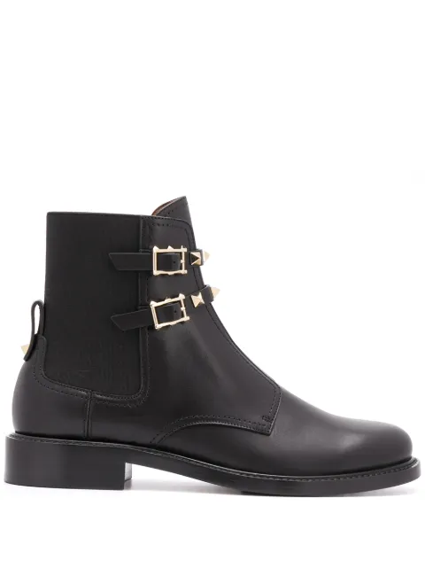 Valentino Garavani Rockstud-embellished leather boots