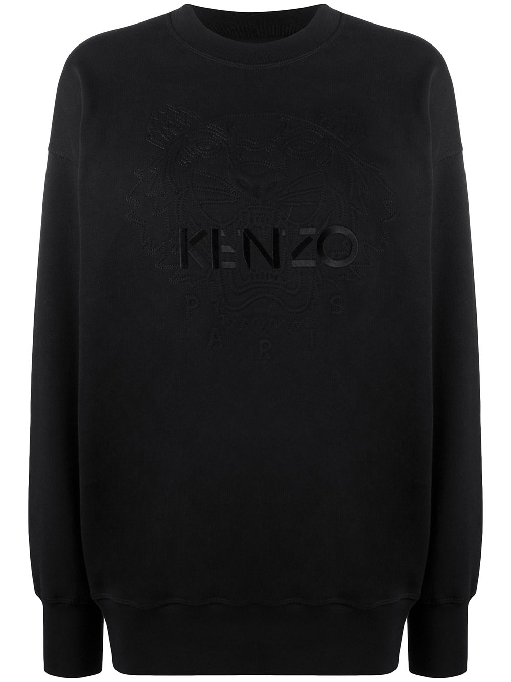 фото Kenzo футболка с вышитым логотипом и круглым вырезом