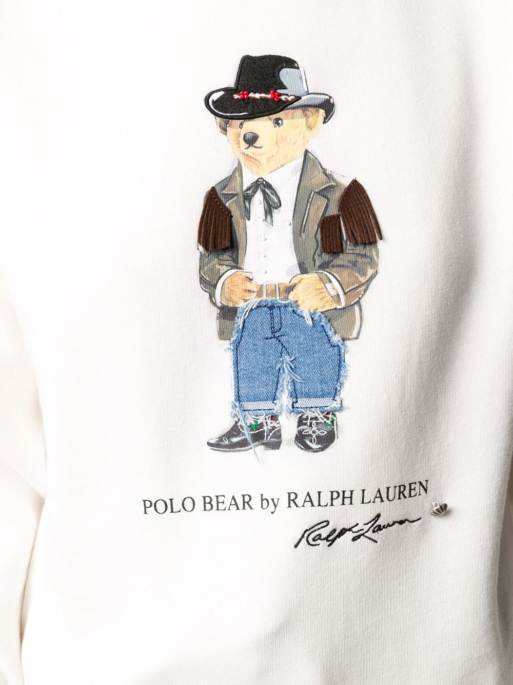 фото Polo ralph lauren толстовка с круглым вырезом и принтом teddy bear