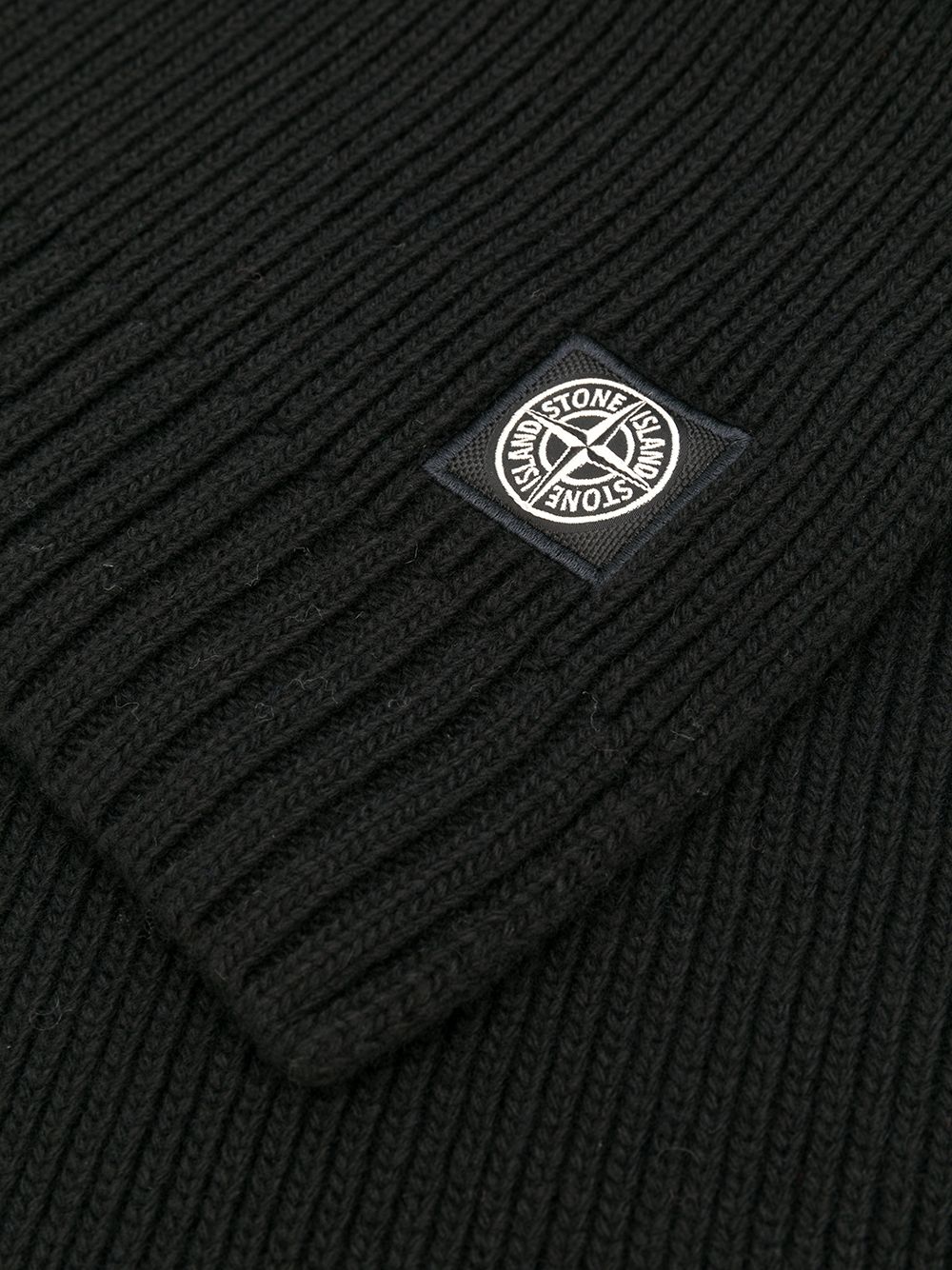 фото Stone island junior шарф в рубчик с логотипом