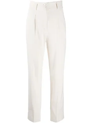 slim tailored trousers women's