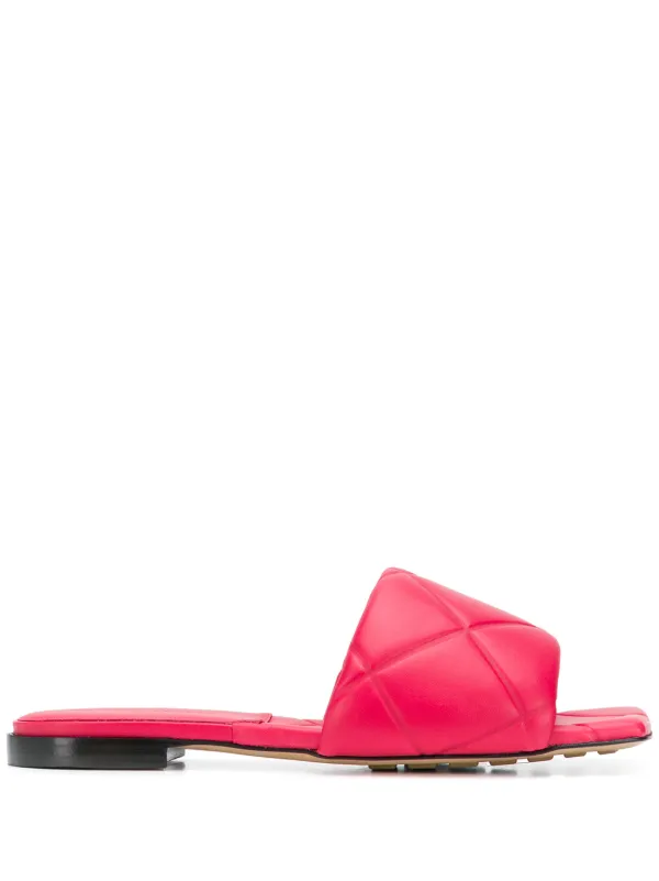 quilted mule sandals