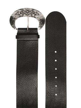 Benita curved-buckle belt展示图