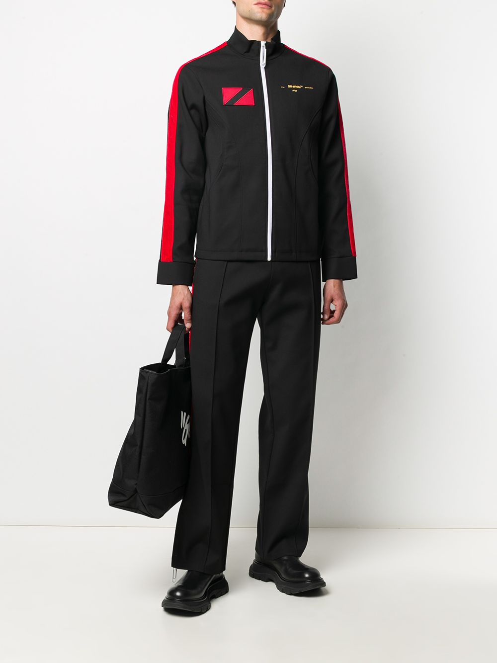Shop Off-white X Theophilus London Logo-print Track Jacket In Black