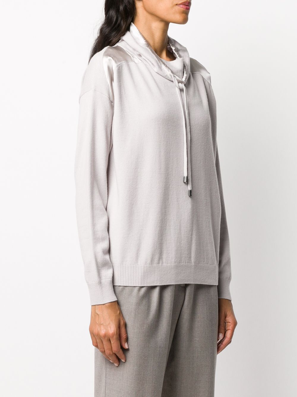 фото Gentry portofino drawstring cowl neck jumper