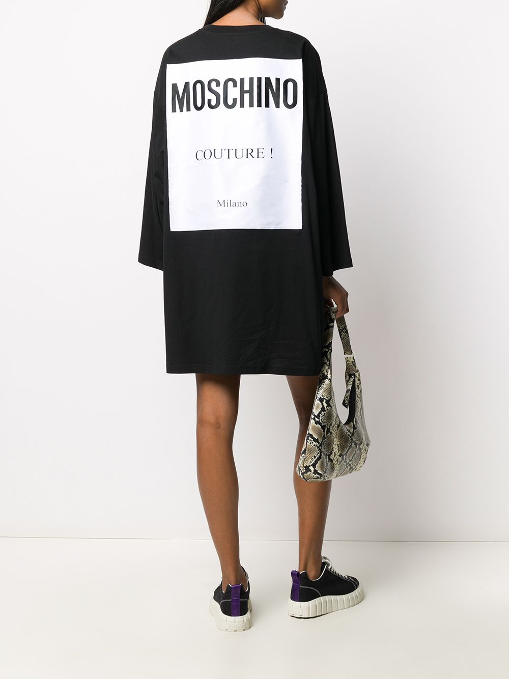 фото Moschino платье-толстовка с логотипом