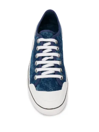 denim lace-up sneakers展示图