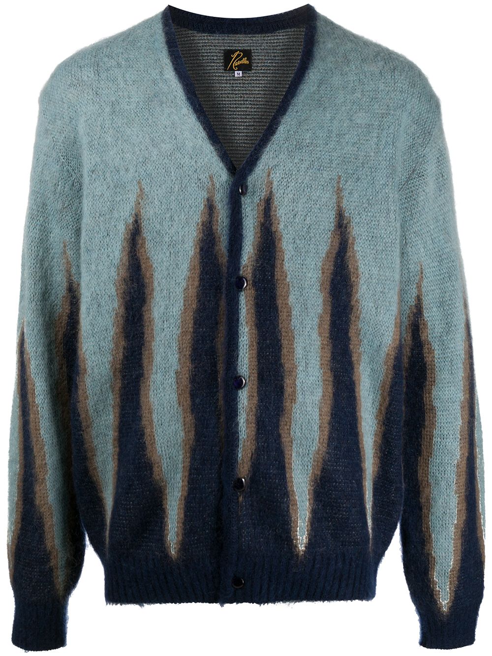 фото Needles shredded-jacquard cardigan