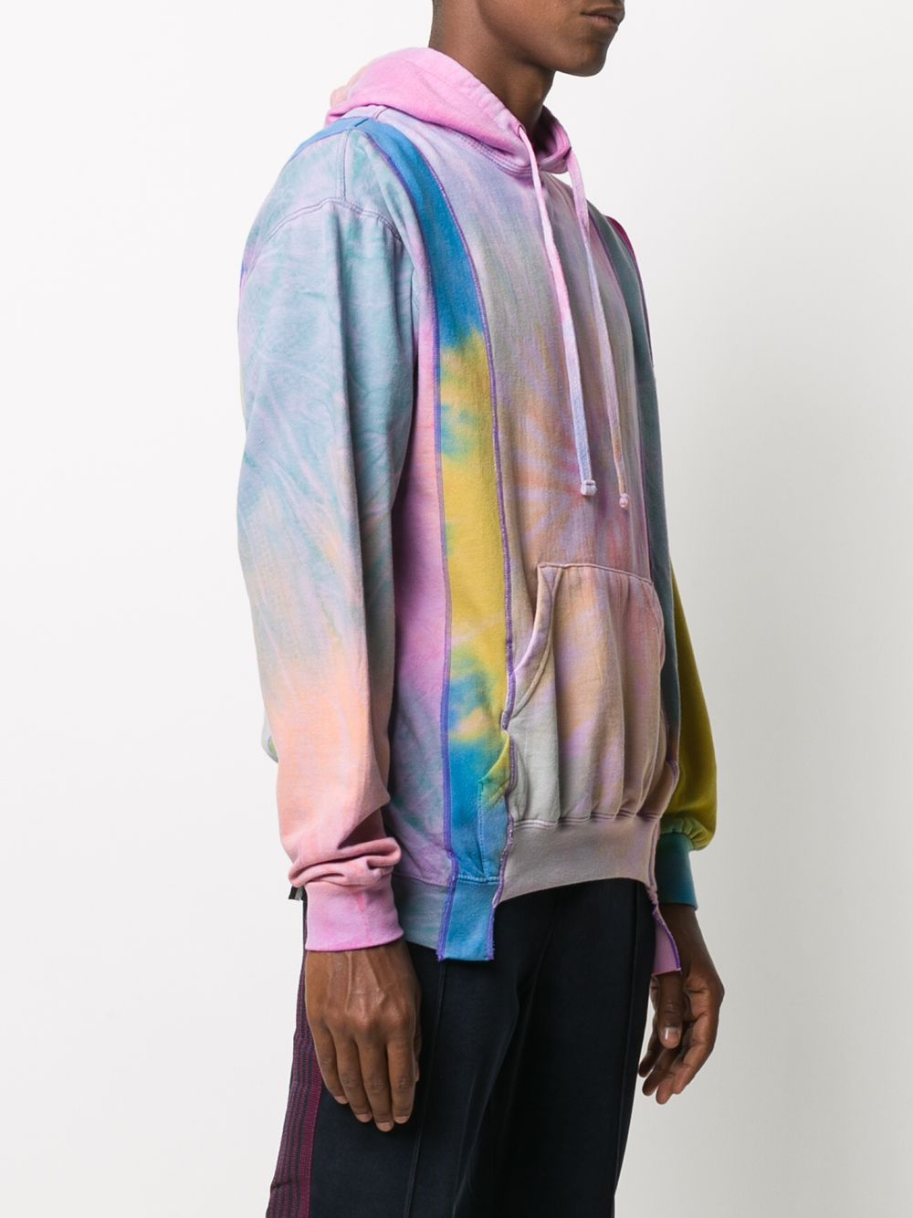 фото Needles reworked hooded tie-dye sweatshirt