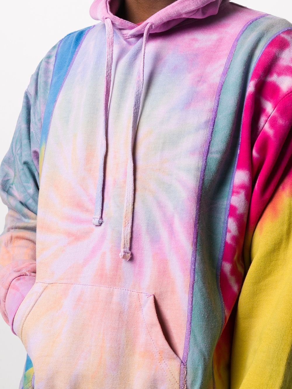 фото Needles reworked hooded tie-dye sweatshirt