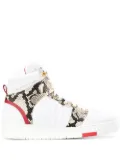 Giuliano Galiano snake-print high-top sneakers - White