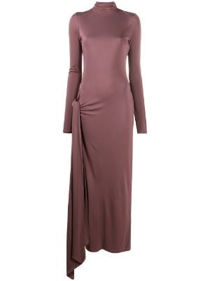 The Attico Fitted Front Slit Maxi Dress Farfetch