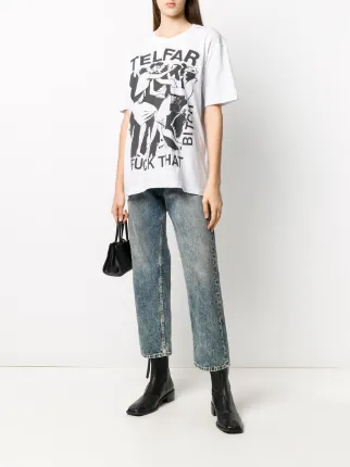 graphic print T-shirt展示图