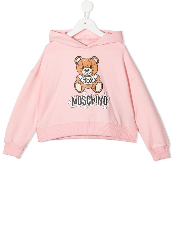 moschino pink hoodie