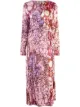 الصورة 1 من DVF Diane von Furstenberg فستان مربوط بطبعة رخامية