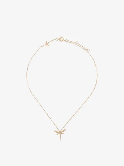 Anapsara 18kt Gelbgoldhalskette mit Diamanten