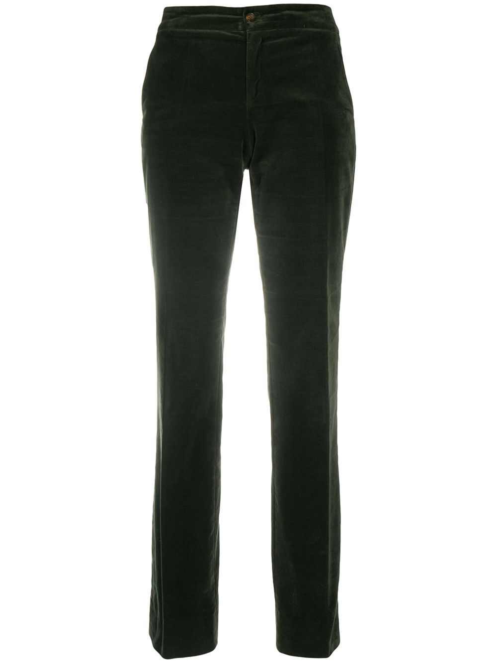 фото Gucci pre-owned velvet effect slim-fit trousers