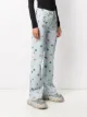 Kirin geometric-print bootcut jeans