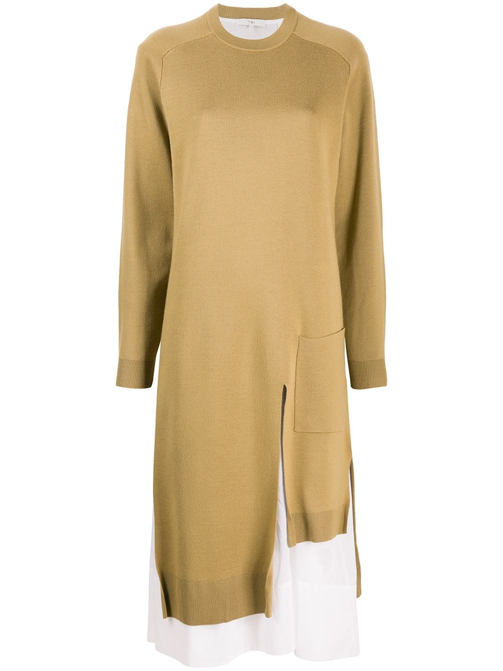 TIBI LINED KNITTED DRESS