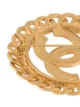 Chanel Pre-Owned بروش سلسلة بشعار CC من الثمانينيات