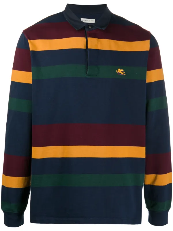 polo long sleeve striped shirt