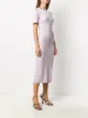 Fendi FF-motif midi knitted dress