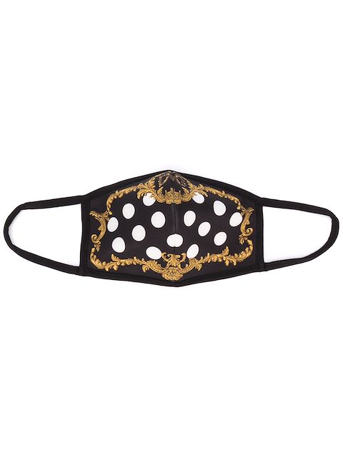 Dolce & Gabbana cubrebocas con estampado de lunares