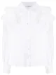 Image 1 of P.A.R.O.S.H. ruffled-shoulder lace blouse