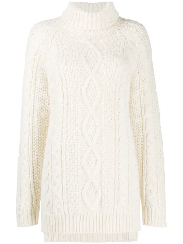 knitted jumper white