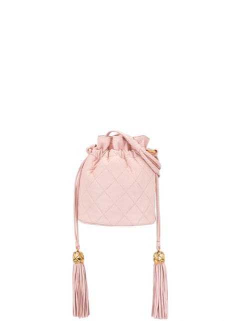 HOT SALE CHANEL 1990 drawstring tassels crossbody bag Women