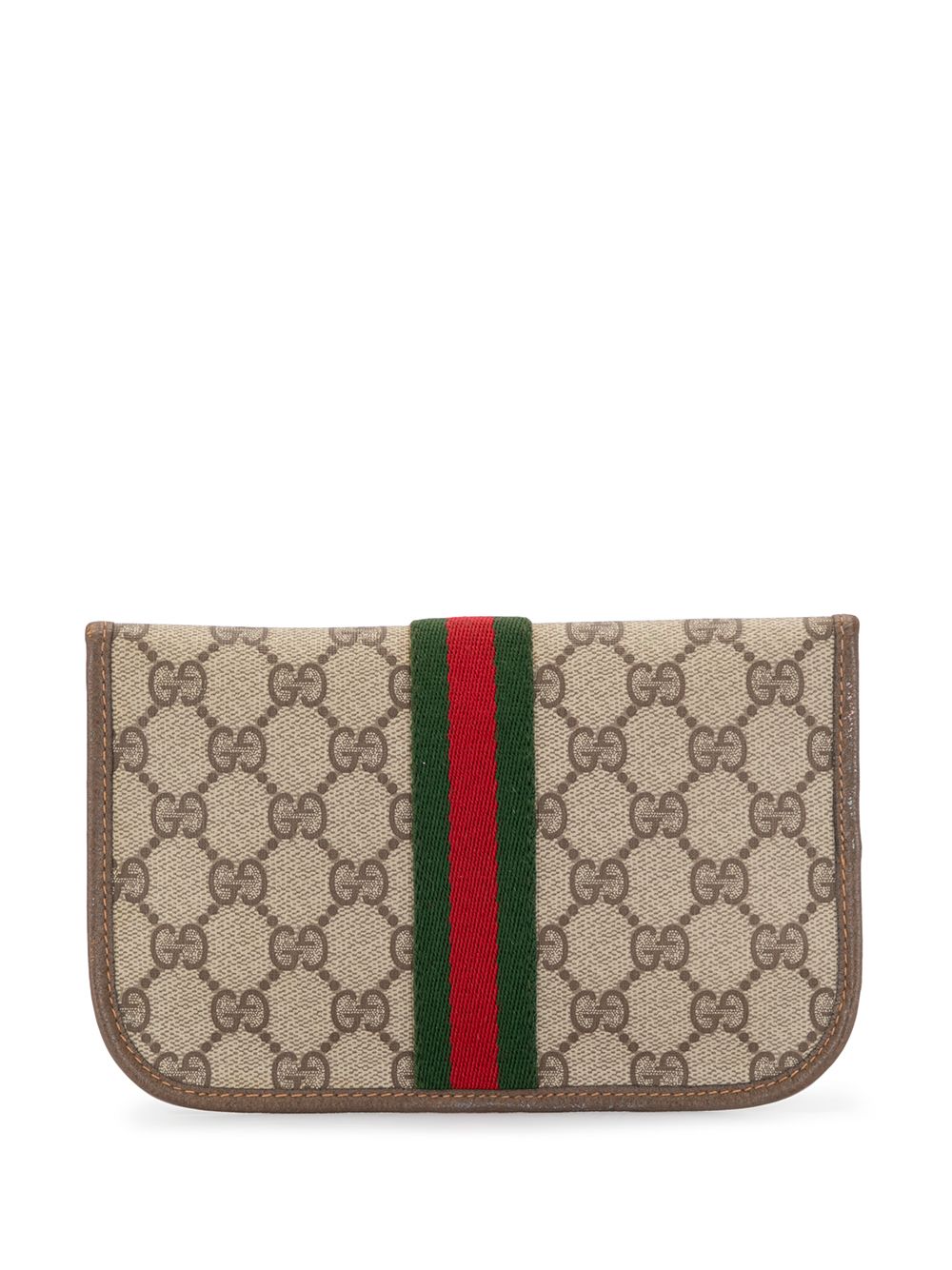 фото Gucci pre-owned клатч shelly line с узором gg