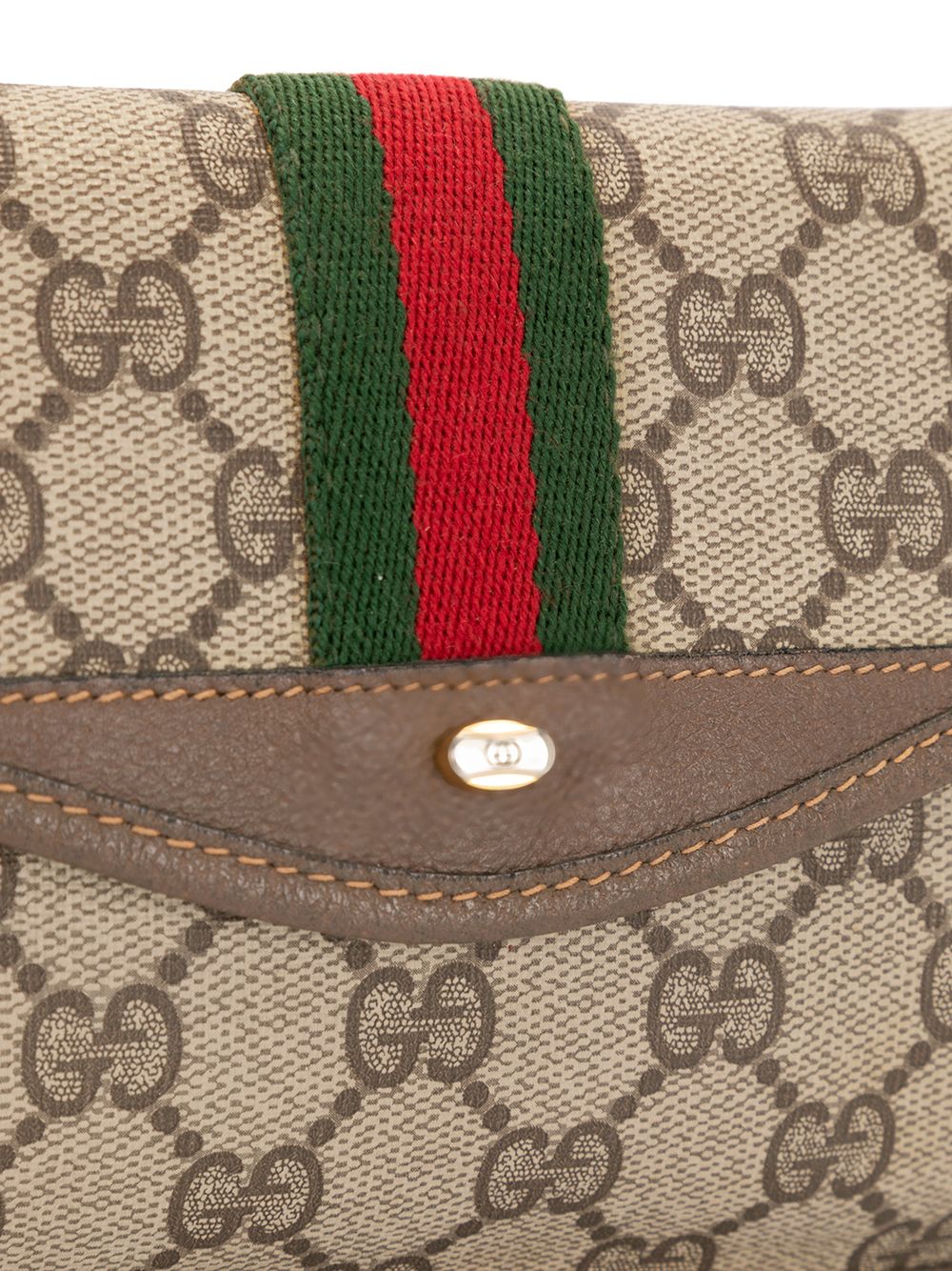 фото Gucci pre-owned клатч shelly line с узором gg