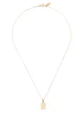 Loren Stewart 14kt yellow gold Klint ID Tag charm necklace