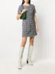 الصورة 2 من Blumarine فستان تويد معتدل المقاس