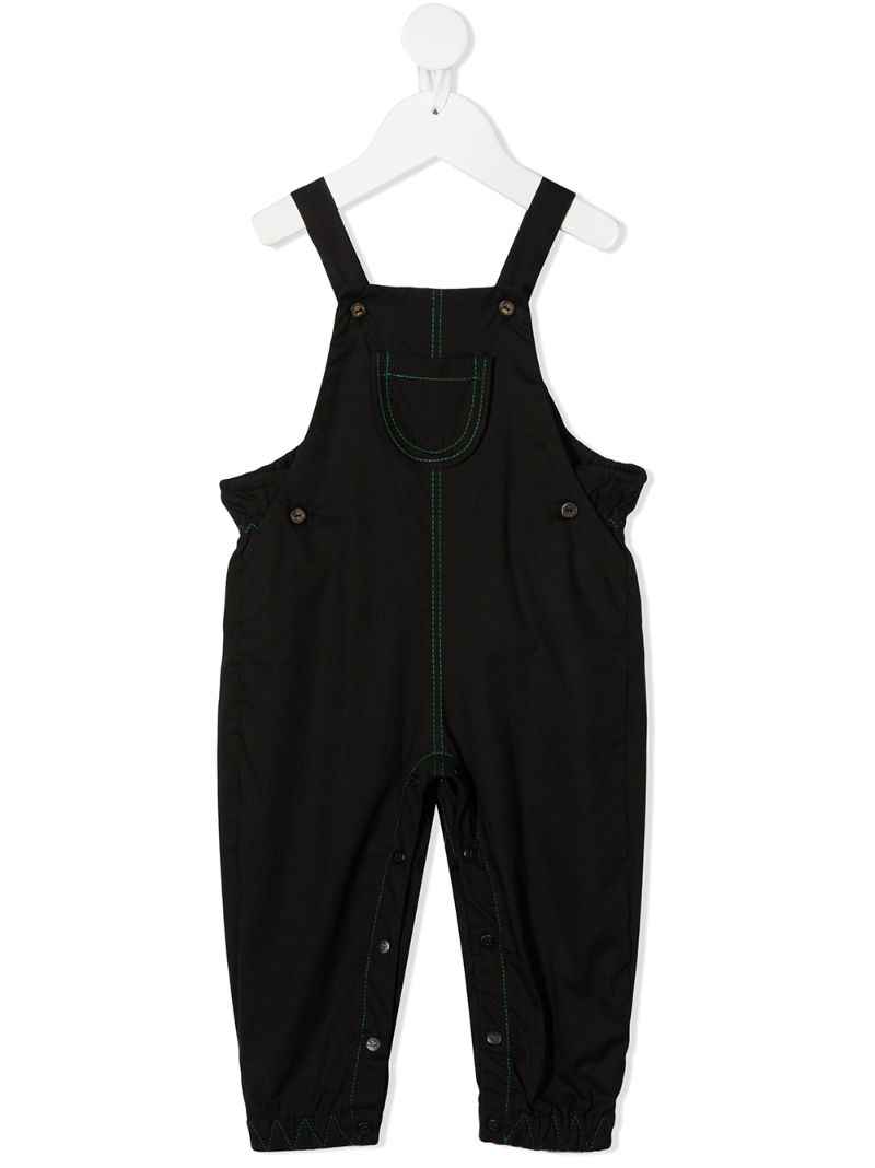 Infantium Victoria Babies' Contrast Stitching Playsuit In Black