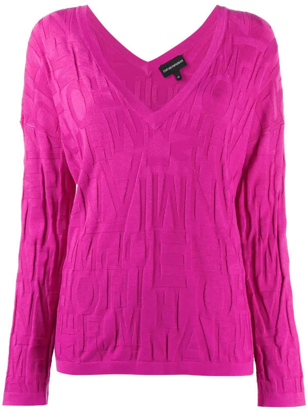 Pink armani jumper Clearance