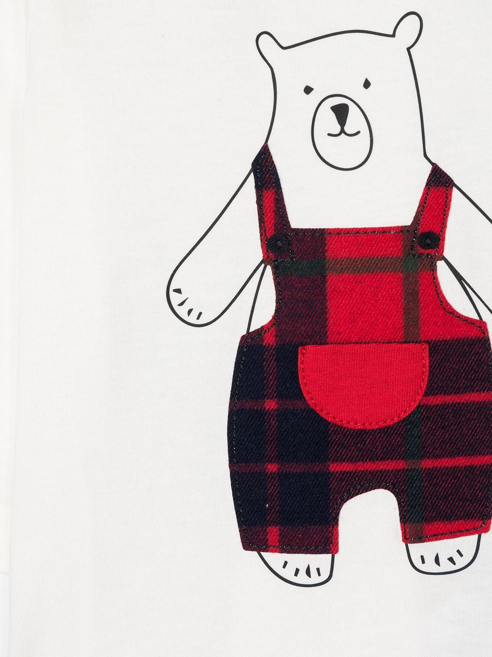 Shop Il Gufo Bear-print Logo T-shirt In White