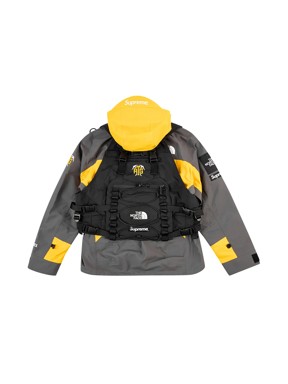 Shop Supreme X The North Face Rtg Jacket In Yellow