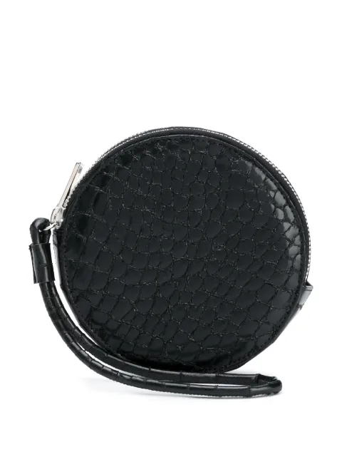 MM6 Maison Margiela round leather wallet