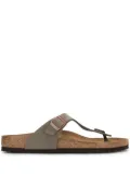 Birkenstock flat thong flip flop sandals - Brown